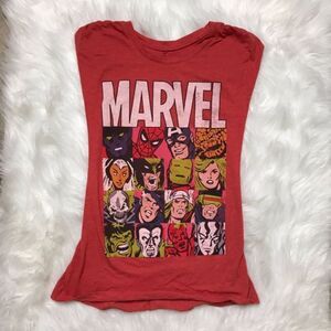 Recycled Karma Marvel Superhero Cut Out Back Tee